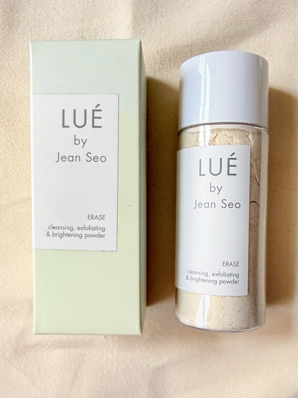 Lué by Jean Seo Erase Cleansing, Exfoliating & Brightening Powder 2 oz.